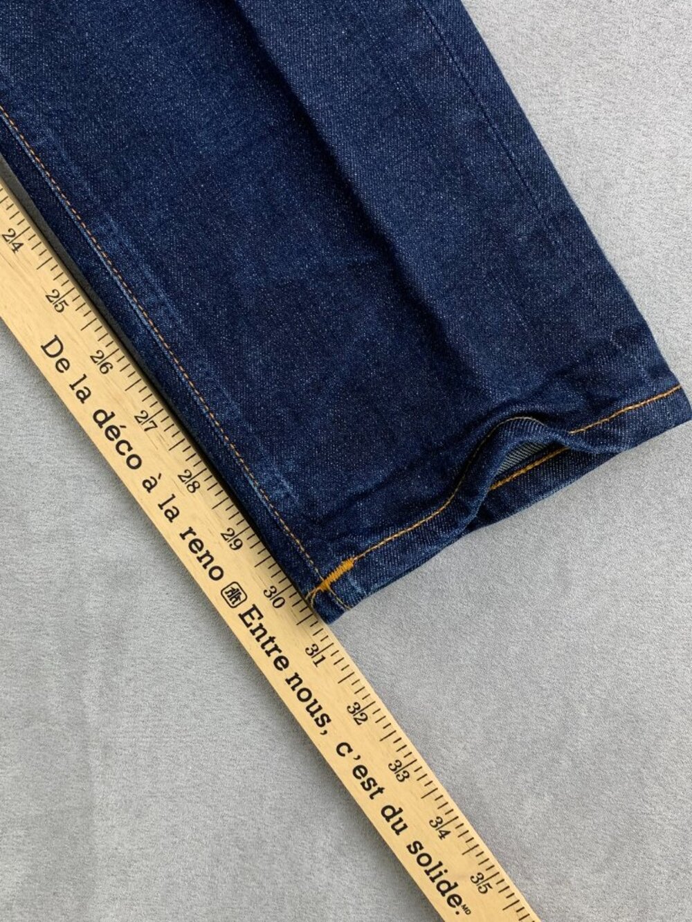 Nudie Jeans Mens Pants 32 Blue Denim Lean Dean Slim Tapered Cotton 32x30.5 - Picture 8 of 13